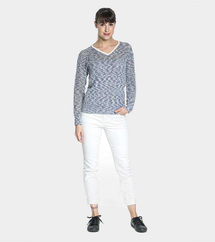 Organic Cotton | V Neck Sweater | Organic Clothing - front