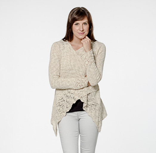 Lace open cardigan online